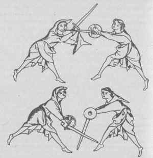 Фехтование позднего средневековья с применением кулачного щита