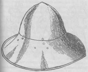 Шлем-капеялина второй половины XIV — первой половины XV в.